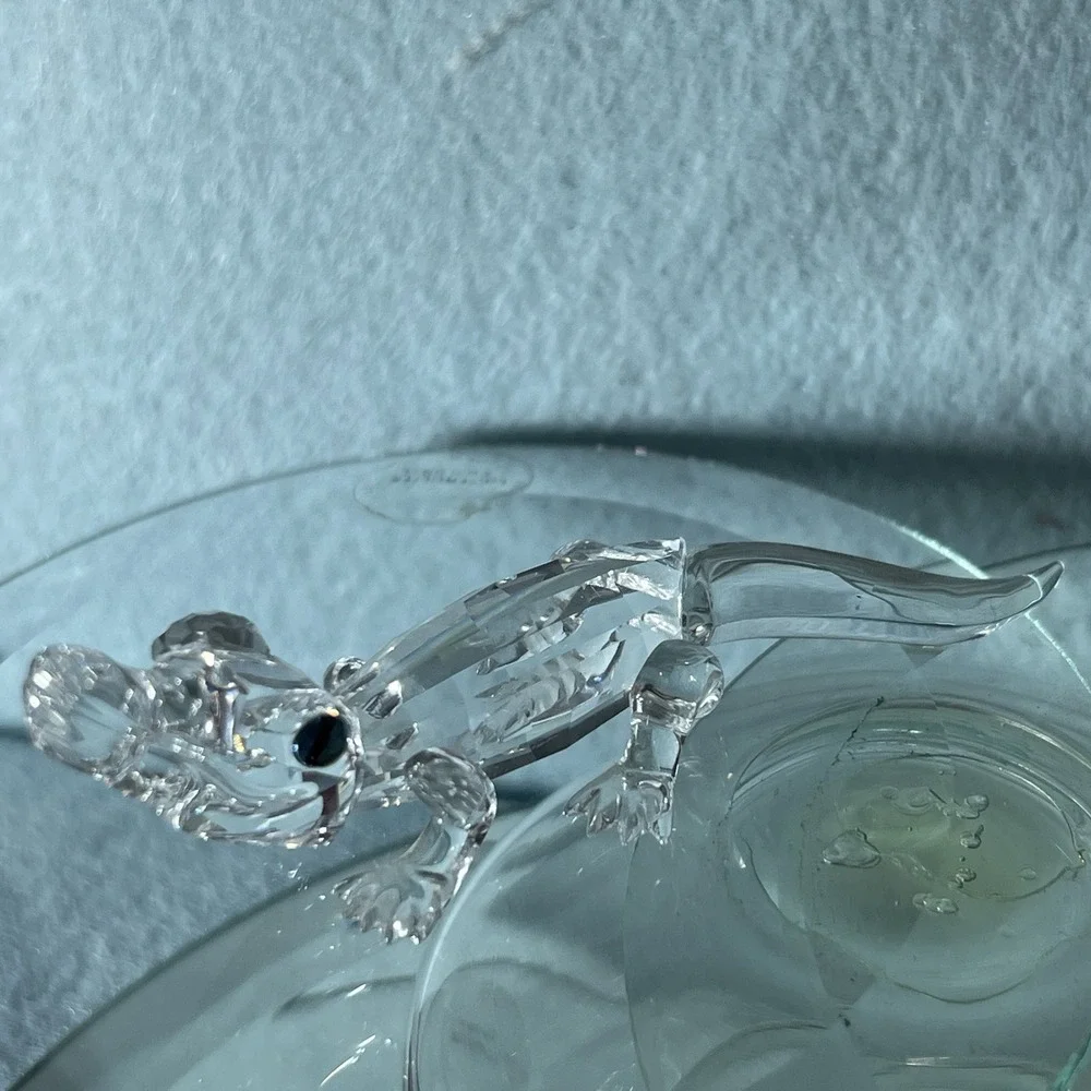Swarovski Crystal Alligator‎ Figurine #221629 Mib Complete Crocodile